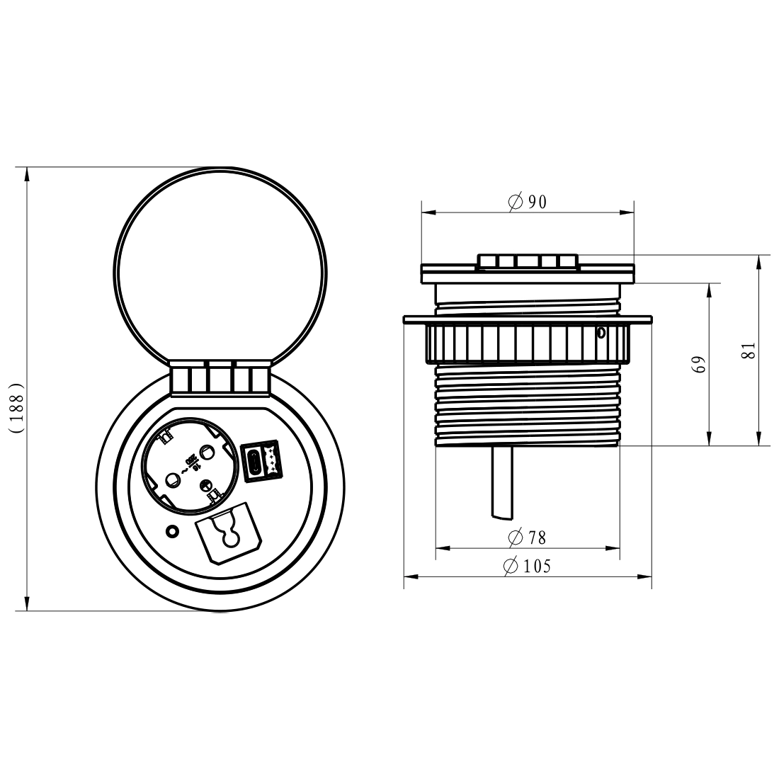Ekran projekcyjny na wieczór filmowy