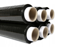 Folia stretch czarna 9kg netto zestaw 6x1.5 kg
