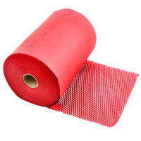 Wabenförmig geschnittenes Papier Rot 30cm 100m
